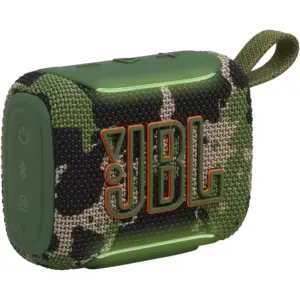JBL Go 5 Portable Bluetooth Speaker, 4.8W RMS, Ambient Edge Lighting, 10Hr Battery, Playtime Boost, IP68 Waterproof Dustproof Drop-Proof, Auracast, Airtouch Stereo, Squad | JBLGO5SQUAD