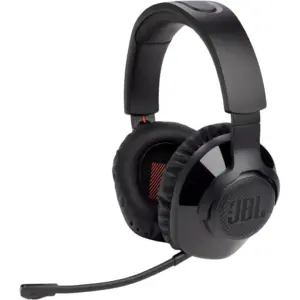 JBL Quantum 350 Wireless Gaming Headset, 40mm Driver Size, 2.4 GHz Wireless Transmission, Up to 22H Battery Life, Detachable Mic, Works on PC, PS5, Nintendo Switch & More, Black | JBLQ350WLBLK