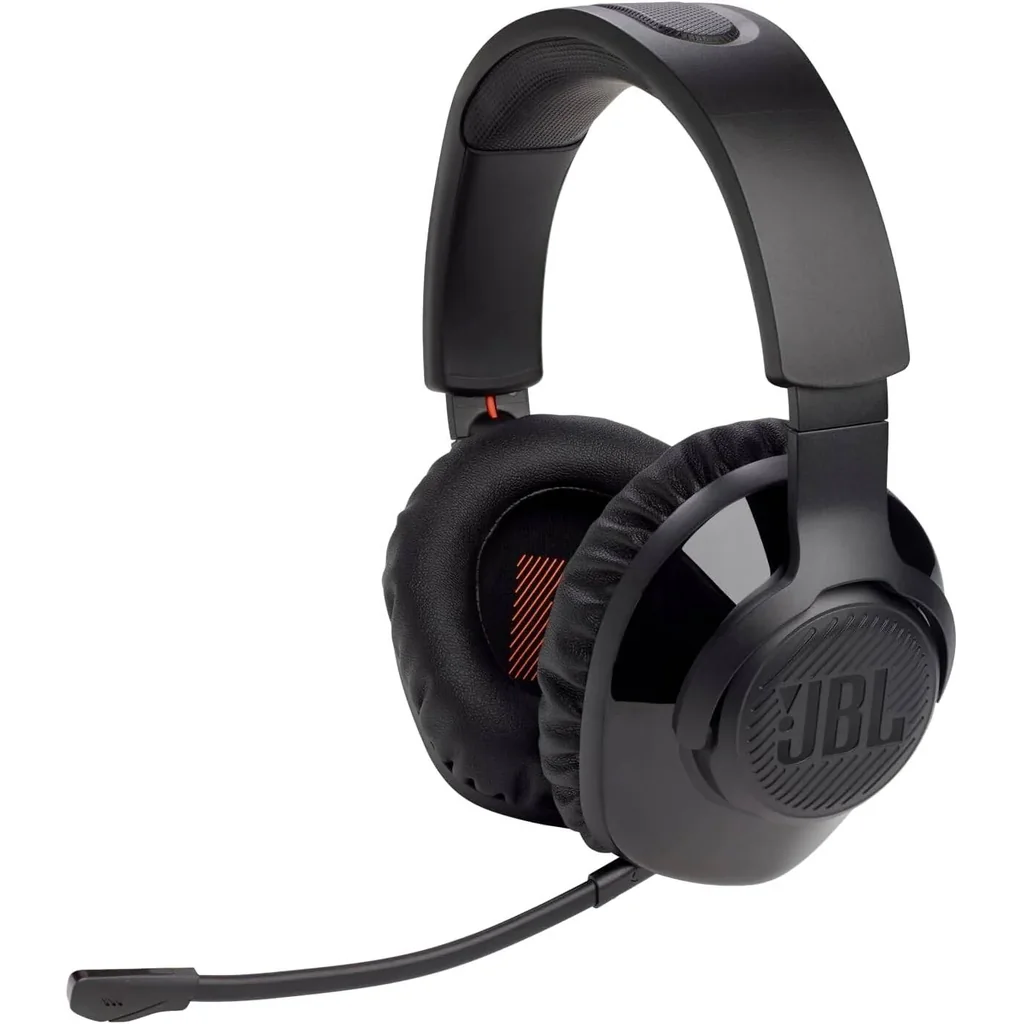 JBL Quantum 350 Wireless Gaming Headset, 40mm Driver Size, 2.4 GHz Wireless Transmission, Up to 22H Battery Life, Detachable Mic, Works on PC, PS5, Nintendo Switch & More, Black | JBLQ350WLBLK