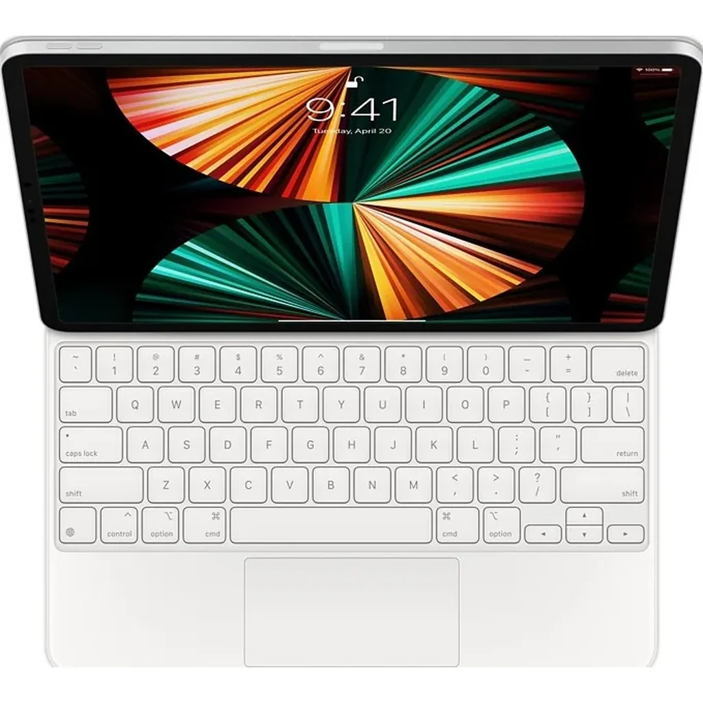 Apple MJQL3 Magic Keyboard, For 12.9'' Ipad 2021 3rd to 5th Generation, US English Layout, White | MJQL3LL/A - Image 5