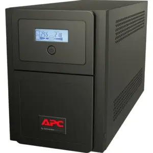APC SMV 1000VA Easy UPS, Universal Outlet, UK Power Cord, 230V Input Voltage, 700W Rated Power, Not Rack Mountable, Black | SMV1000I-MSX