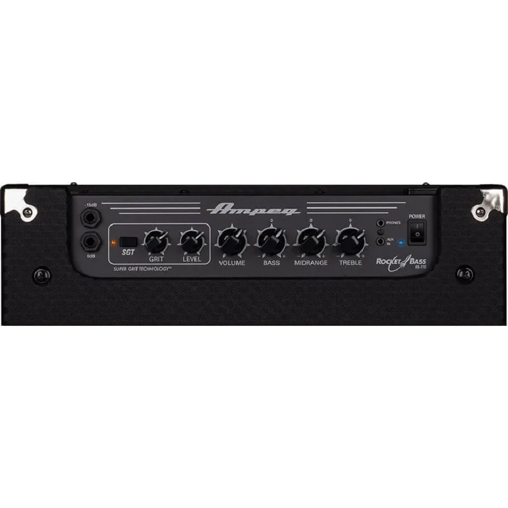 Ampeg Rocket Bass RB 110 50 W Class D 1 10" Combo Amp Legacy Preamp, Super Grit Overdrive, XLR DI, Headphone/AUX | RB-110 - Image 4