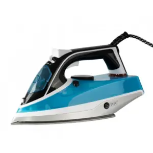 AFRA Japan Steam Iron, 2200W Power, Ceramic Coat Soleplate, Heat Distribution, Fast Heat-Up, Double Safety, White / Grey / Blue, G-MARK, ESMA, ROHS, And CB Certified | AF-2200IRBL