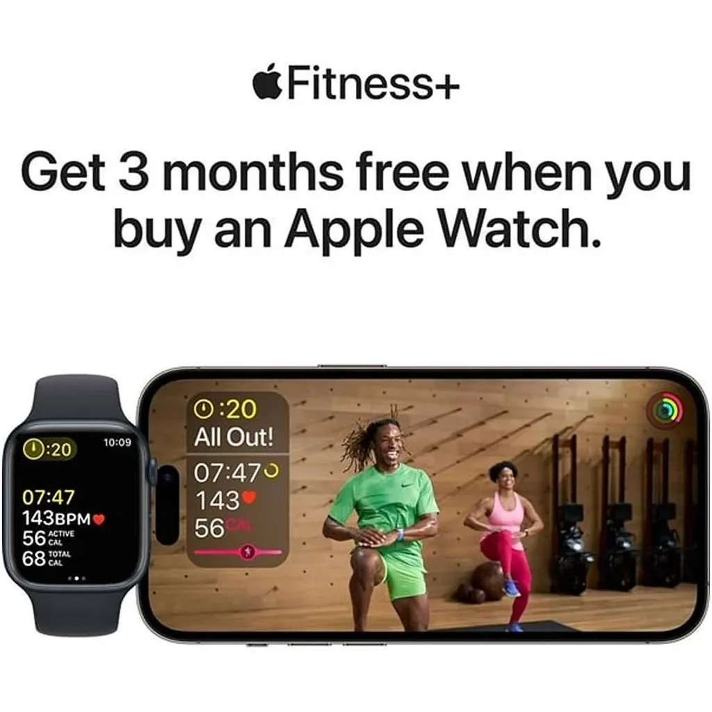 Apple Watch Series 8, GPS 45mm Silver Aluminum Case with White Sport Band, Regular | MP6N3AE/A - Image 8
