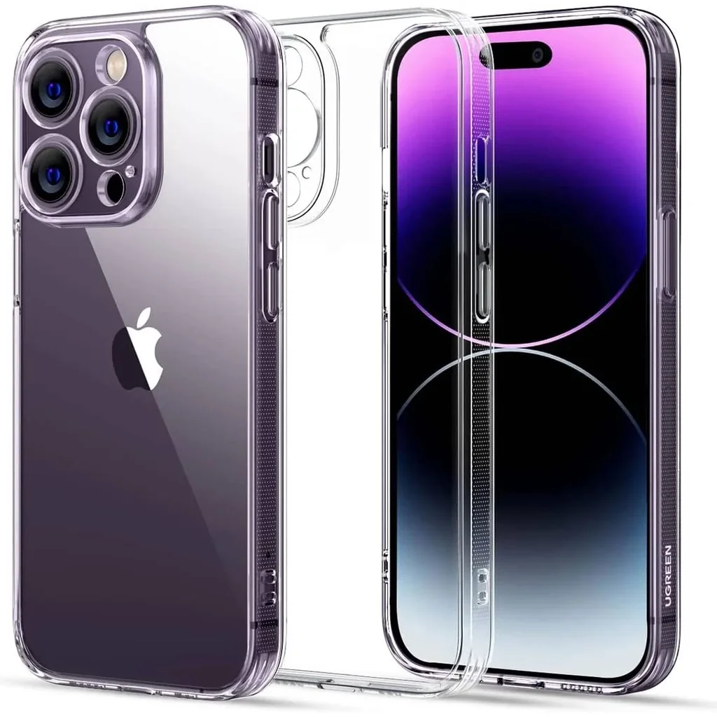 UGREEN iPhone 14 Pro Case, 6.1" Anti-Yellowing Military Back, Hard Anti-Explosion Back, Ultra Thin Case, Anti-Drop Shockproof Protection, Full Coverage Lens, Clear Case For iPhone 14 Pro | 90940