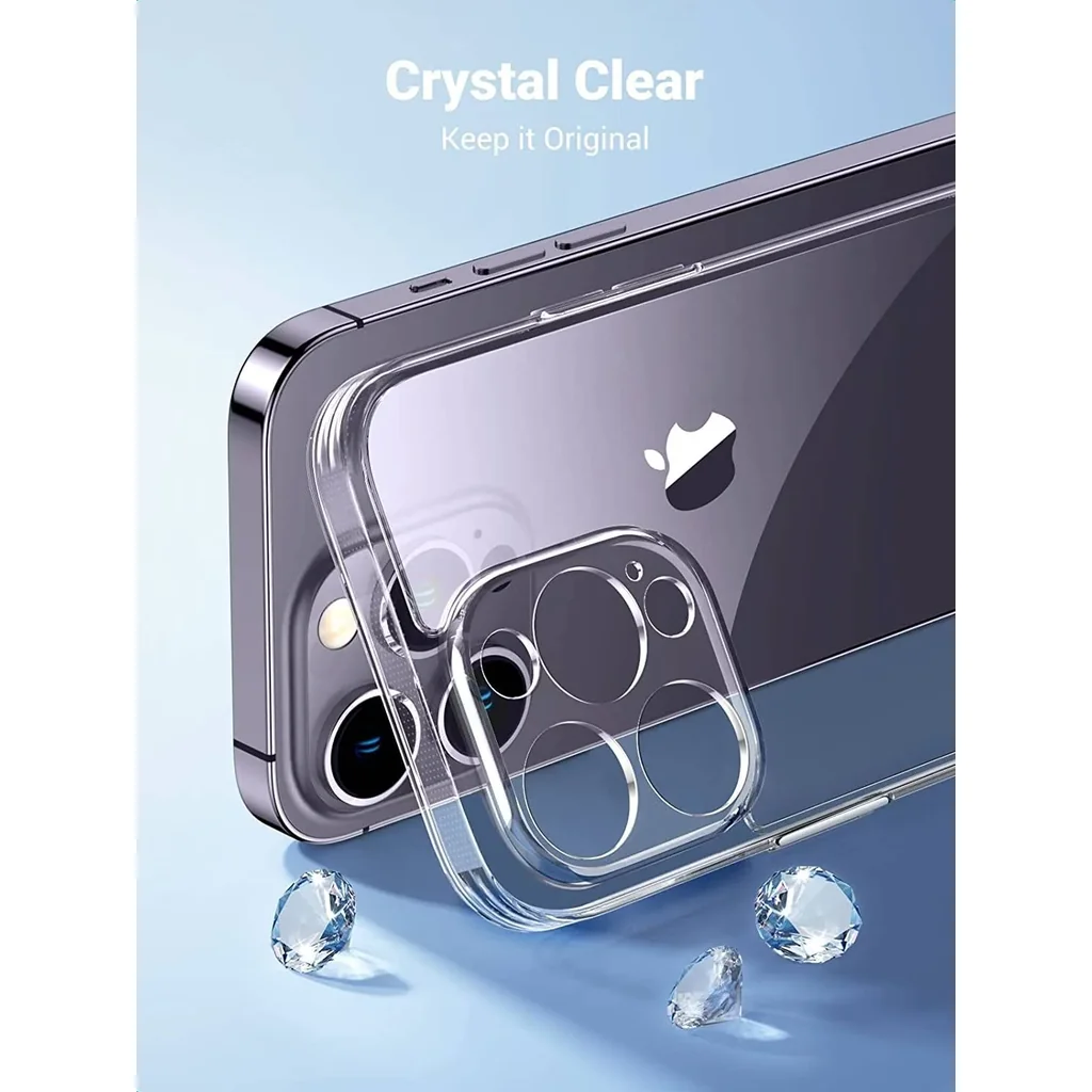 UGREEN iPhone 14 Pro Case, 6.1" Anti-Yellowing Military Back, Hard Anti-Explosion Back, Ultra Thin Case, Anti-Drop Shockproof Protection, Full Coverage Lens, Clear Case For iPhone 14 Pro | 90940 - Image 3
