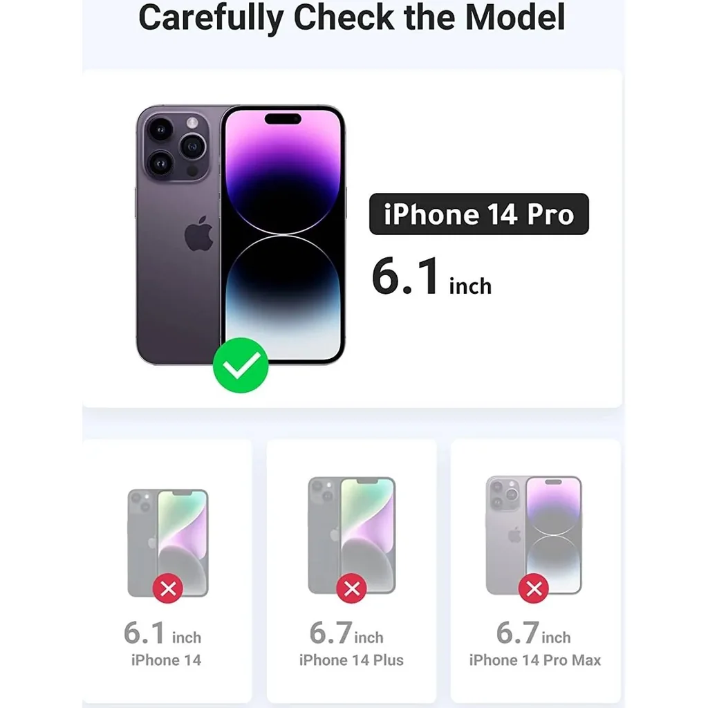 UGREEN iPhone 14 Pro Case, 6.1" Anti-Yellowing Military Back, Hard Anti-Explosion Back, Ultra Thin Case, Anti-Drop Shockproof Protection, Full Coverage Lens, Clear Case For iPhone 14 Pro | 90940 - Image 7