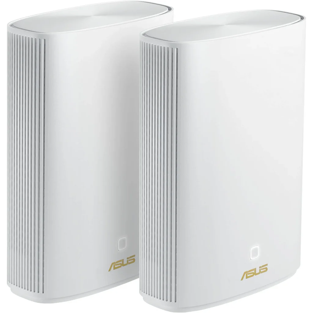 ASUS ZenWiFi AX Hybrid Powerline XP4 Mesh WiFi6 Router, Coverage Up to 5,500 Sq.Ft, 1300 Mbps Speed, 20/40/80 MHz Bandwidth, 2.4G Hz/5 GHz Frequency, 4 Antenna, 2 Pack, White | 90IG05T0-BM9110