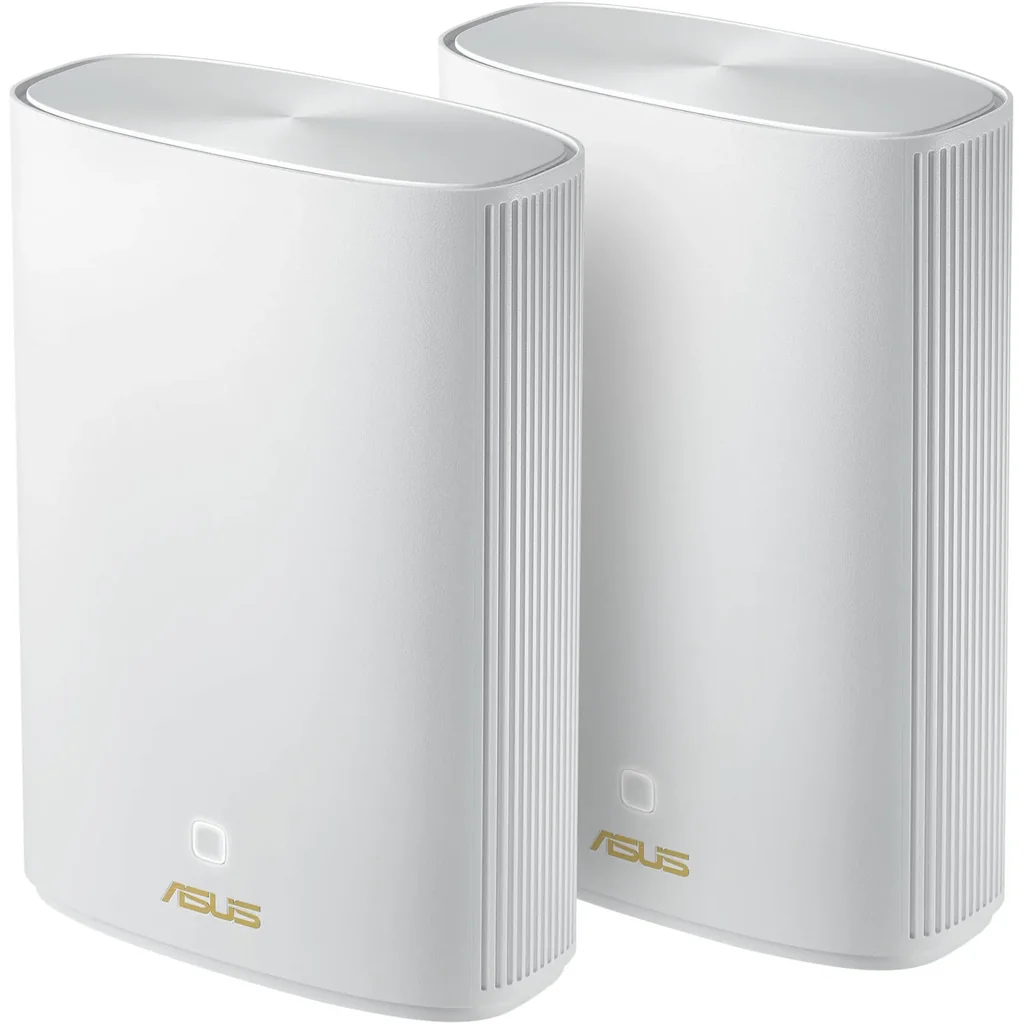 ASUS ZenWiFi AX Hybrid Powerline XP4 Mesh WiFi6 Router, Coverage Up to 5,500 Sq.Ft, 1300 Mbps Speed, 20/40/80 MHz Bandwidth, 2.4G Hz/5 GHz Frequency, 4 Antenna, 2 Pack, White | 90IG05T0-BM9110 - Image 2