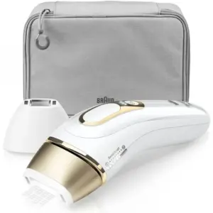 Braun Silk-expert Pro 5 PL5117 Latest Generation IPL Permanent Hair Removal, 400000 Flashes, 10 Intensity Levels, Fastest IPL, 3 Comfort Modes, Sensoadapt Technology, White/Gold | PL5117