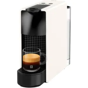 Nespresso Essenza Mini Espresso Machine, 1100 W Power, 0.6 L Water Tank Capacity, Removable Tank, Programmable, Ultra Compact Design, Eco Mode, White | ESSENZA MINIW