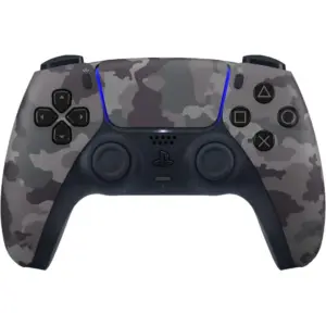 Sony PlayStation 5 DualSense Wireless Controller, Haptic Feedback & Adaptive Triggers, Bluetooth, Built-in Mic, Headset Jack & Speaker, Built-in Battery & USB Type-C, Grey Camouflage | G-CAMO