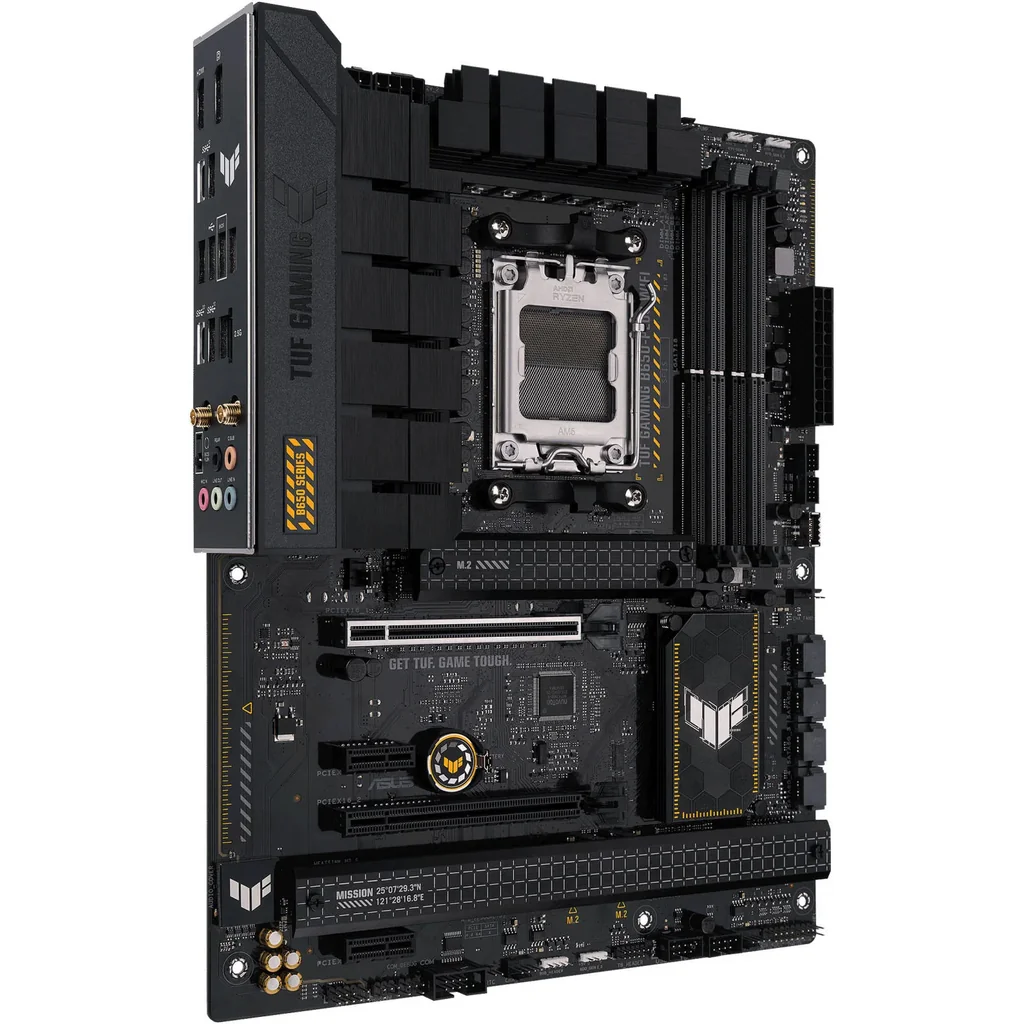 Asus Tuf Gaming B650-Plus Wifi DDR5 ATX Motherboard, AMD Socket AM5, B650 Chipset, 2.5Gb Ethernet, Bluetooth, WiFi 6E 6GHz, Max 128GB 4xDIMM Memory, PCIe 4.0x16, 3xM.2 Slot | 90MB1BZ0-M0EAY0 - Image 3