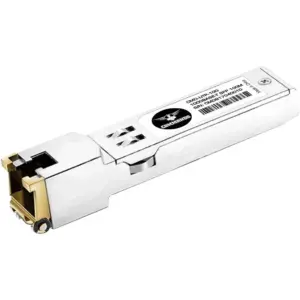 COMMANDO 10G RJ-45 Cat 6a/7 Transceiver Module, Lightning Copper 1000 Base-T SFP, Standard, Hot Swappable, 1.25 Gbps Data Transfer Rate, For Single Mode / Multi-Mode Fiber, 30m Distance | CMD-UTP-10G