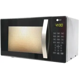 AFRA Japan 25L Microwave Oven With Digital Control, 1000W Power, Multiple Power Levels, Compact Design With Oven Grill And Quick Defrost Feature, G-MARK/ESMA/ROHS & CB Certified, Black | AF-2510MWBK