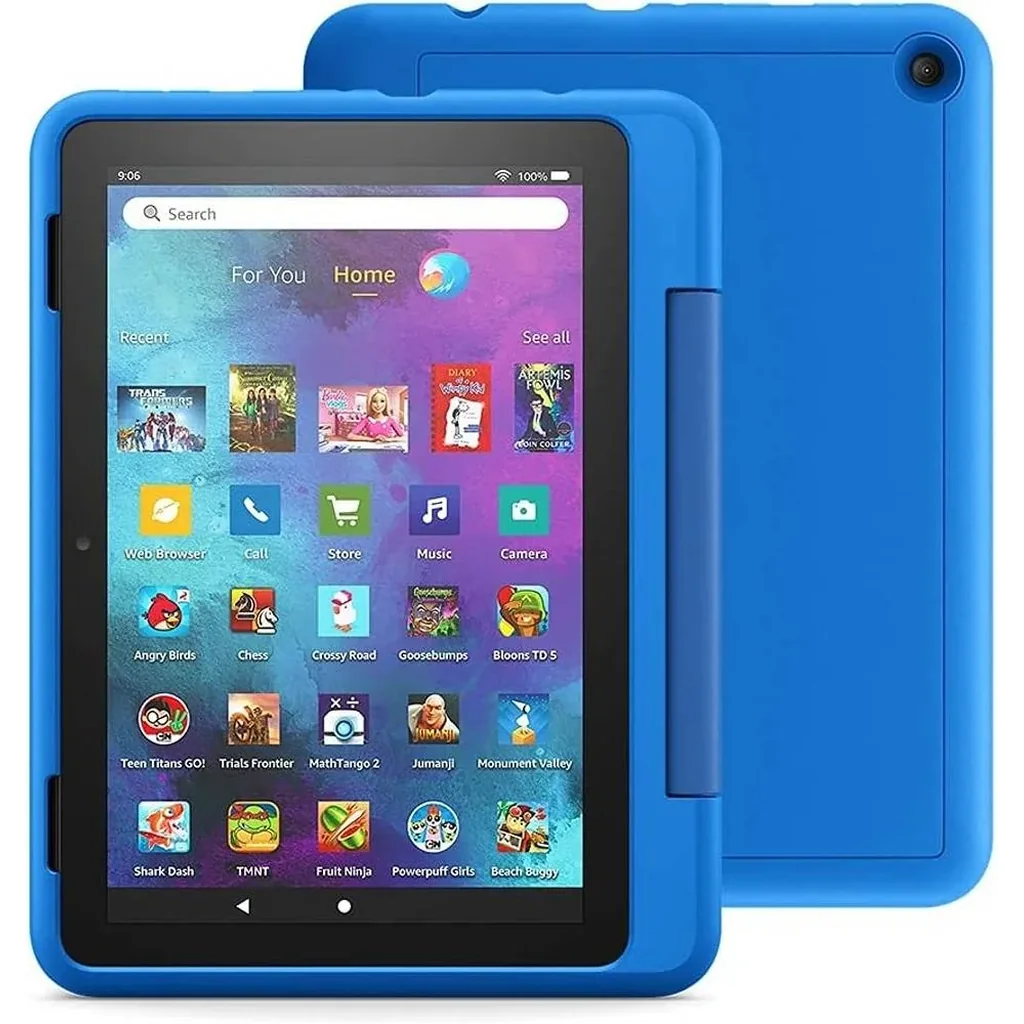 Amazon Fire HD 8 Kids Pro Tablet (2021), 8" HD 1280x800 Display, 2 GB RAM, 32GB Storage, Up to 12H Battery Life, 2 MP Dual Cameras, BT / Wi-Fi Connectivity, USB-C (2.0) Port, Blue | B08H5QX3YF