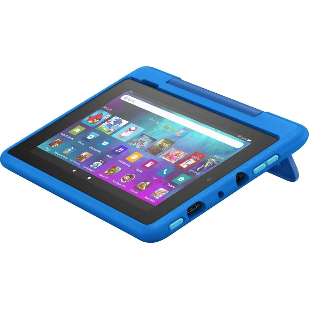 Amazon Fire HD 8 Kids Pro Tablet (2021), 8" HD 1280x800 Display, 2 GB RAM, 32GB Storage, Up to 12H Battery Life, 2 MP Dual Cameras, BT / Wi-Fi Connectivity, USB-C (2.0) Port, Blue | B08H5QX3YF - Image 4
