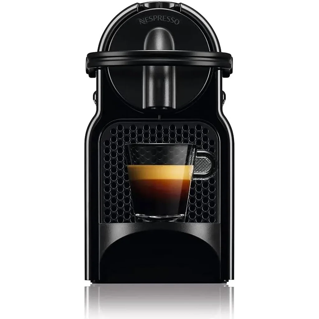 Nespresso D40 Inissia Coffee Machine, With 20 Sets Of Capsules, 0.7L Removable Water Tank, Folding Drip Tray for Latte, High Pressure Pump & Perfect Heat Control System, Black | EN-80.B - Image 2