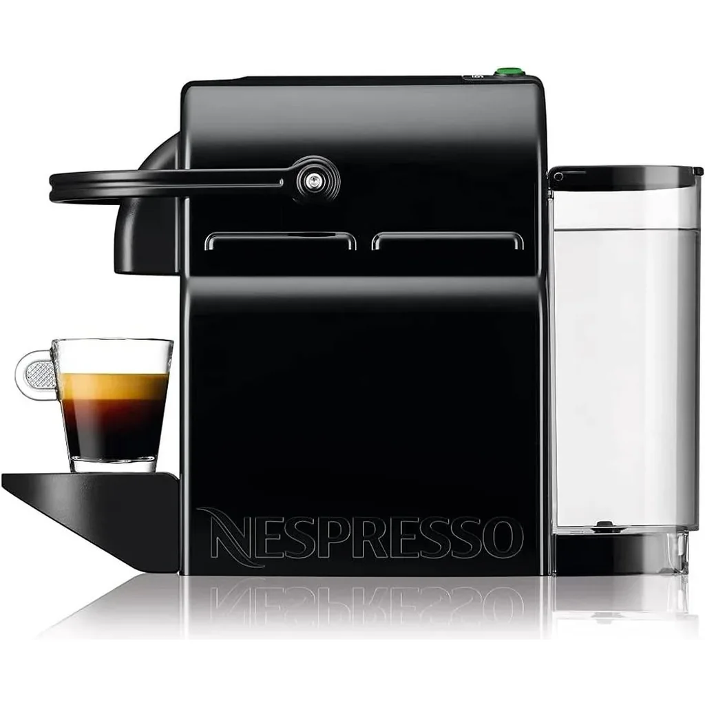Nespresso D40 Inissia Coffee Machine, With 20 Sets Of Capsules, 0.7L Removable Water Tank, Folding Drip Tray for Latte, High Pressure Pump & Perfect Heat Control System, Black | EN-80.B - Image 3