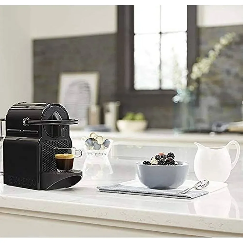 Nespresso D40 Inissia Coffee Machine, With 20 Sets Of Capsules, 0.7L Removable Water Tank, Folding Drip Tray for Latte, High Pressure Pump & Perfect Heat Control System, Black | EN-80.B - Image 10
