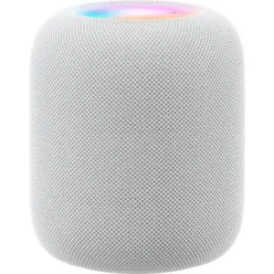 Apple HomePod Gen 2 Smart Speaker, Control Playback & Smart Home Devices, Siri Built-In for Voice Control, Wi-Fi, BT 5.0, 1x 4" Woofer & 5x Tweeters, Humidity Sensors, White | MQJ83LL/A / MDEY4LL/A