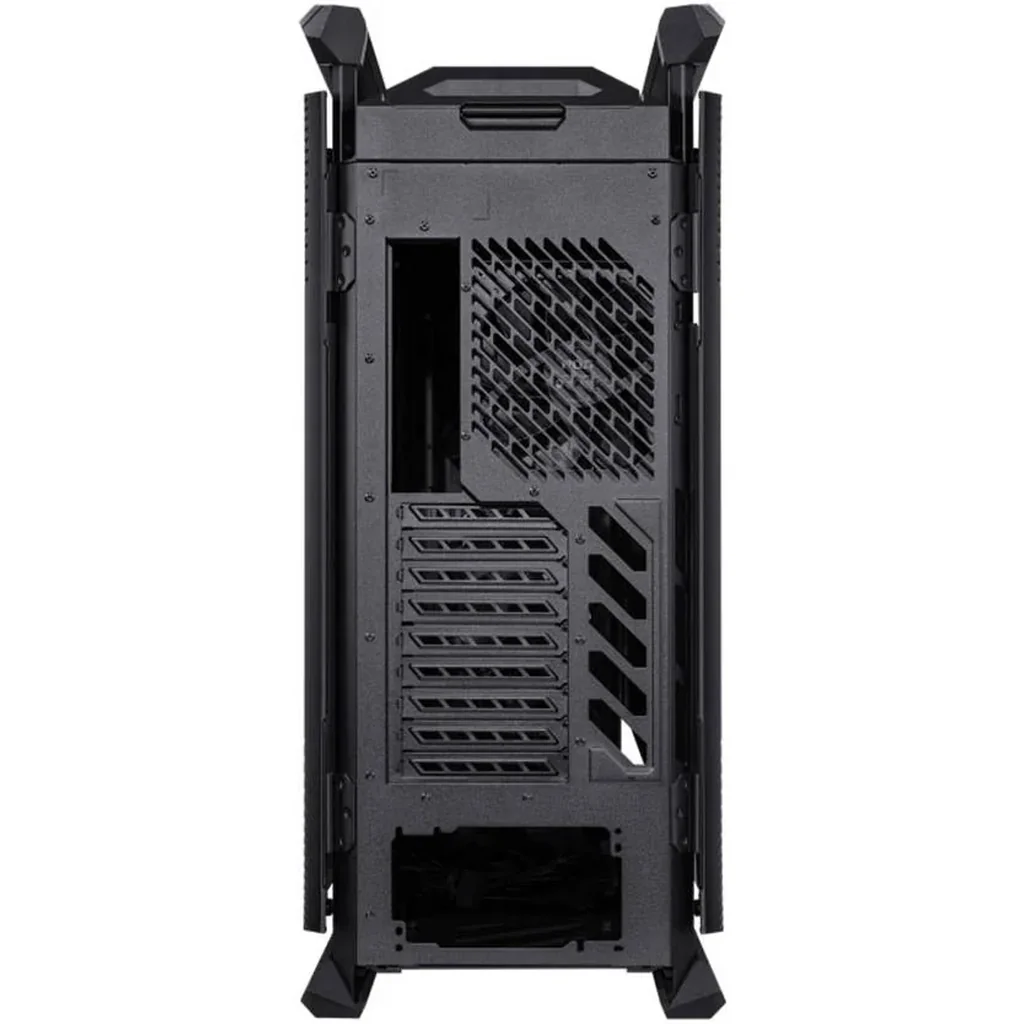 ASUS ROG Hyperion GR701 E-ATX PC Case, Tempered Glass Side Panels, Up to 420mm Dual Radiator, 4*140mm Fans, Metal GPU Holder, Compnent Storage, ARGB Fan Hub, 60W Fast Charging, Black | 90DC00F0-B39000 - Image 4