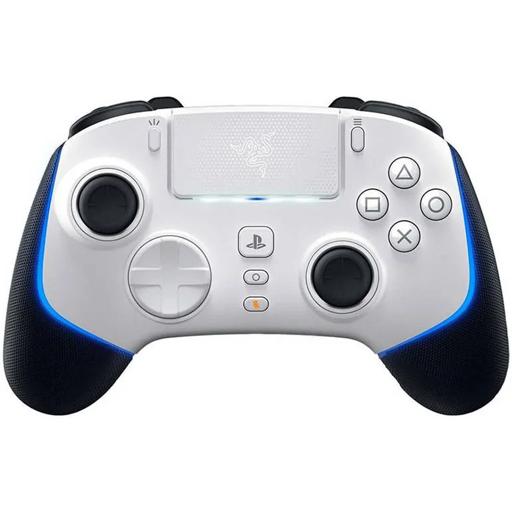 Razer Wolverine V2 Pro Wireless Gaming Controller for PlayStation 5/PC, Mecha-Tactile Action Buttons, 8-Way Microswitch D-Pad, HyperTrigger, 6 Remapable Buttons, Chroma RGB, White | RZ06-04710200-R3G1
