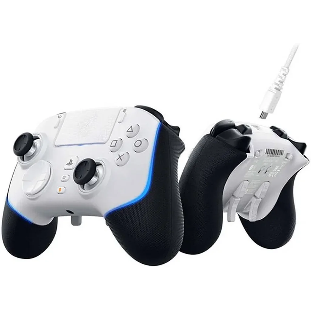 Razer Wolverine V2 Pro Wireless Gaming Controller for PlayStation 5/PC, Mecha-Tactile Action Buttons, 8-Way Microswitch D-Pad, HyperTrigger, 6 Remapable Buttons, Chroma RGB, White | RZ06-04710200-R3G1 - Image 4