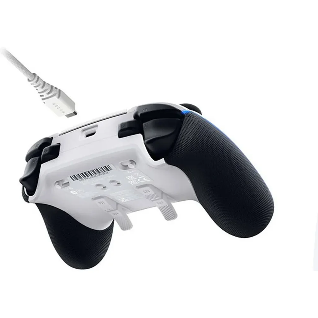 Razer Wolverine V2 Pro Wireless Gaming Controller for PlayStation 5/PC, Mecha-Tactile Action Buttons, 8-Way Microswitch D-Pad, HyperTrigger, 6 Remapable Buttons, Chroma RGB, White | RZ06-04710200-R3G1 - Image 6
