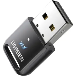 UGREEN USB Bluetooth Adapter for PC, 5.3 Bluetooth Dongle for Laptop,Mouse, Keyboard, Printers, Headsets, Speakers, Windows 8.1/10/11 | 90225