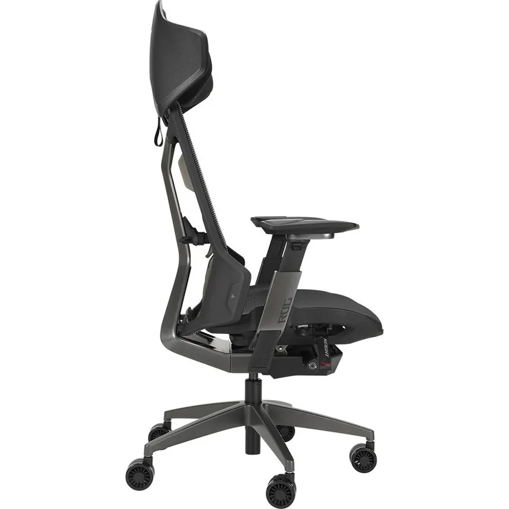 Asus SL400 ROG Destrier Ergo Gaming Chair, 150 KG Maximum Load, 3D With 360 Fully Rotate Armrest, 90 - 135 Tilt Range, Class 4 Gas Lift, 75mm PU Casters, Adjustable Angle, Black | 90GC0120-MSG010 - Image 3