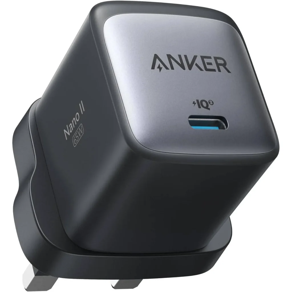 Anker Nano II 65W USB C GaN Prime Charger, Downsized Design, Powered by GaN II Technology, PPS Super Fast Charging, Multi Device Adapter, SA/KW/AE/SG/MY/HK Plug, Black | A2663K11