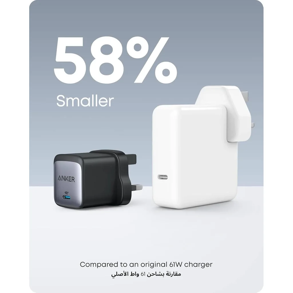 Anker Nano II 65W USB C GaN Prime Charger, Downsized Design, Powered by GaN II Technology, PPS Super Fast Charging, Multi Device Adapter, SA/KW/AE/SG/MY/HK Plug, Black | A2663K11 - Image 2