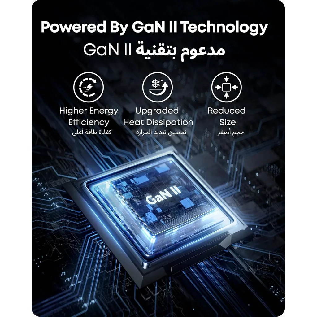 Anker Nano II 65W USB C GaN Prime Charger, Downsized Design, Powered by GaN II Technology, PPS Super Fast Charging, Multi Device Adapter, SA/KW/AE/SG/MY/HK Plug, Black | A2663K11 - Image 7