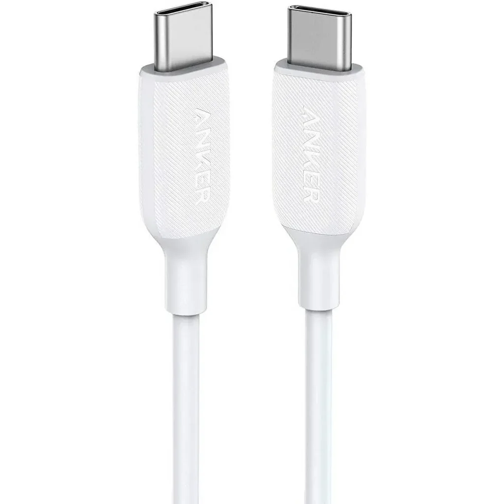 Anker PowerLine III USB-C to Lightning 2.0 Cable 3ft, MFi certified, Superior Durability, White | A8832H21