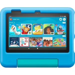 Amazon Fire 7 Kids Tablet, 7" HD Display, 16 GB Storage, Ages 3-7, Set Time Limits, Age Filters, Wi-Fi Connectivity, Educational Goals, and More With Parental Controls, Blue | B099HDR2Y6