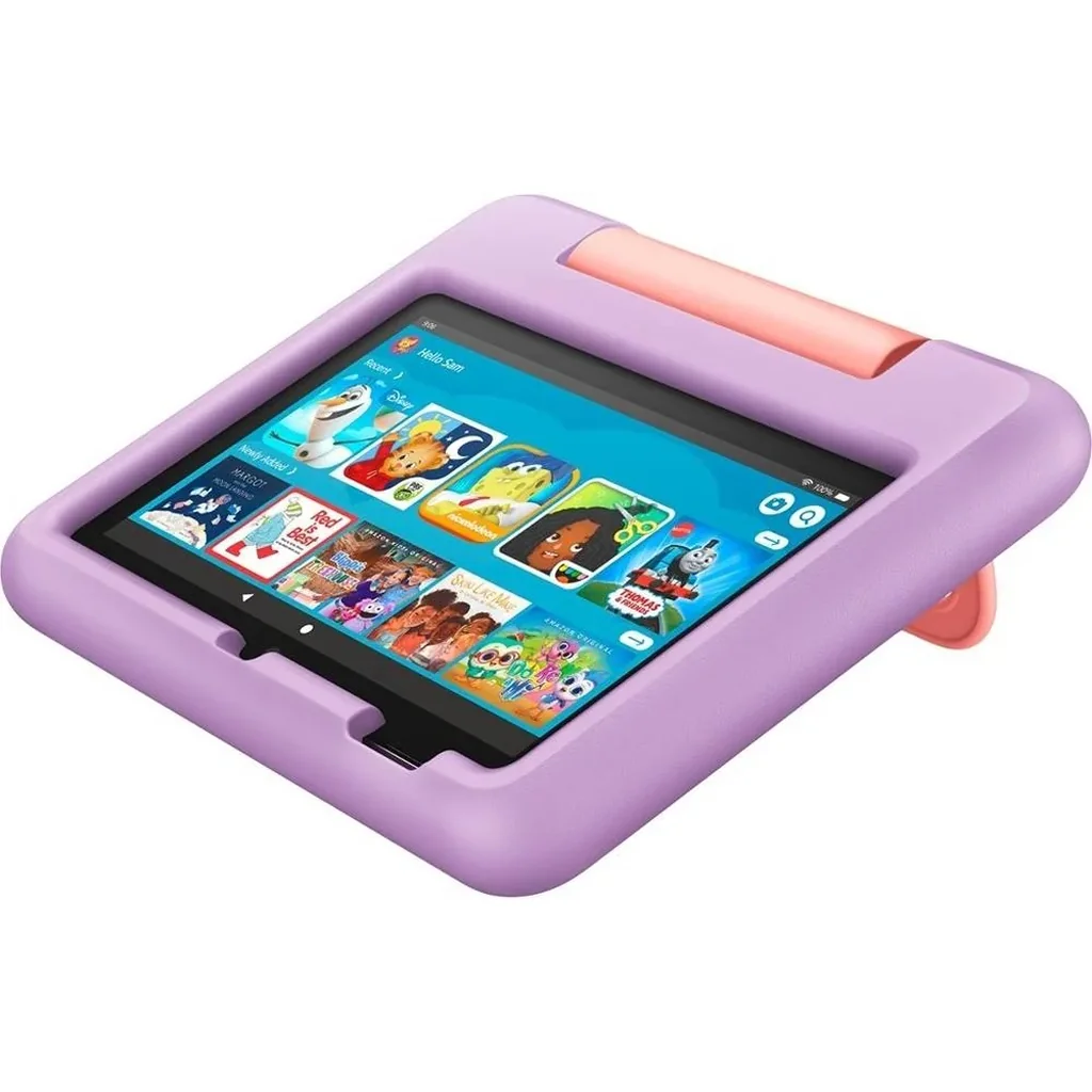 Amazon Fire 7 Kids Tablet, 7" HD Display, 16 GB Storage, Ages 3-7, Set Time Limits, Age Filters, Wi-Fi Connectivity, Educational Goals, and More With Parental Controls, Purple | B099HP4D5Z - Image 2