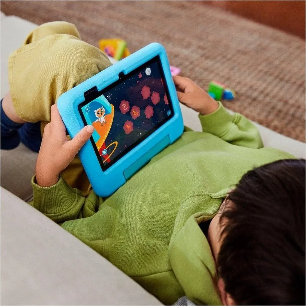 Amazon Fire 7 Kids Tablet, 7" HD Display, 16 GB Storage, Ages 3-7, Set Time Limits, Age Filters, Wi-Fi Connectivity, Educational Goals, and More With Parental Controls, Purple | B099HP4D5Z - Image 7