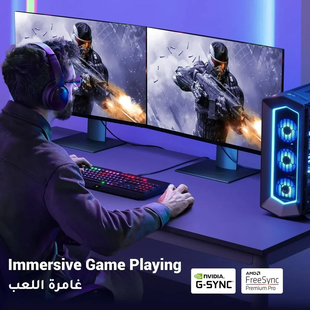 UGREEN Display Port to Display Port, 8k 7680x4320 @ 60Hz Resolution, 32.4Gbps Bandwidth Transmission, G-Sync/FreeSync Support, Nylon Braided Cable SPCC Shell, 3 Meters Cable Length, Black | 80393 - Image 4