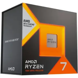 AMD Ryzen 7 7800X3D AM5 Desktop Processor with AMD Radeon Graphics, 8 Cores & 16 Threads, 5 GHz Max Boost Clock, 8MB L2 & 96MB L3 Cache, DDR5 Memory & 128GB Max Capacity | 100-100000910WOF