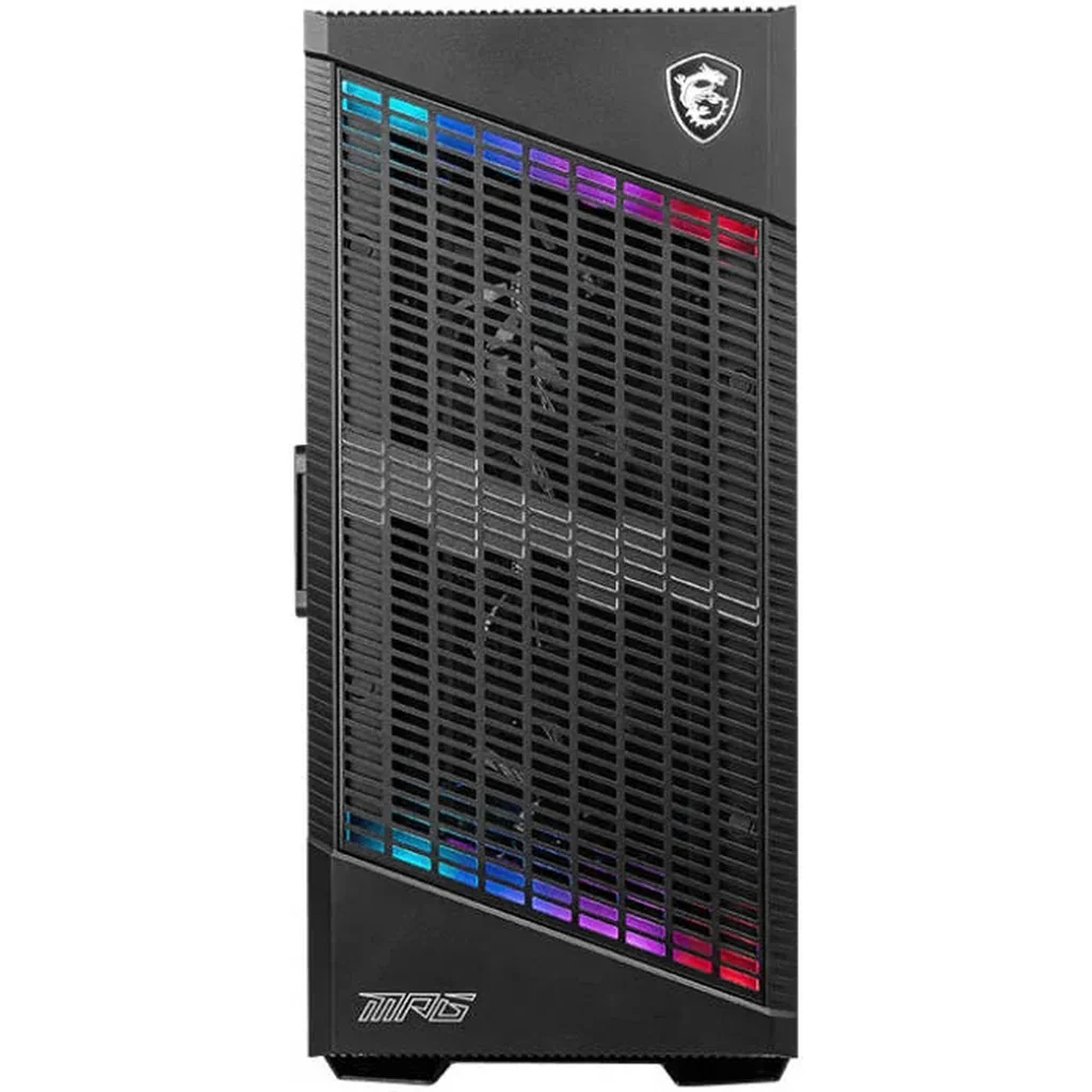 MSI MPG VELOX 100P AIRFLOW Mid-Tower PC Case, Temp Glass Panel, Optimized for Airflow, RGB Mystic Light, Up to 7 Fans, Up to 360mm Radiator Support, Side Ventilation Config, Black | 306-7G18P21-809 - Image 2