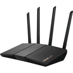 ASUS RT-AX57 AX3000 WiFi 6 Router, Up to 2402 Mbps, MU-MIMO/OFDMA, AI Protection, External Antenna x4, Parental Control, Black | 90IG06Z0-MU2C00