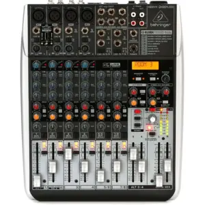Behringer XENYX QX1204USB 12 Input Analog Mixer, 4 Mic Preamps, Built In Klark Teknik Multi FX, 2x2 USB Audio Interface, Phantom Power, 3 Band British EQ, Wireless Ready | QX1204USB