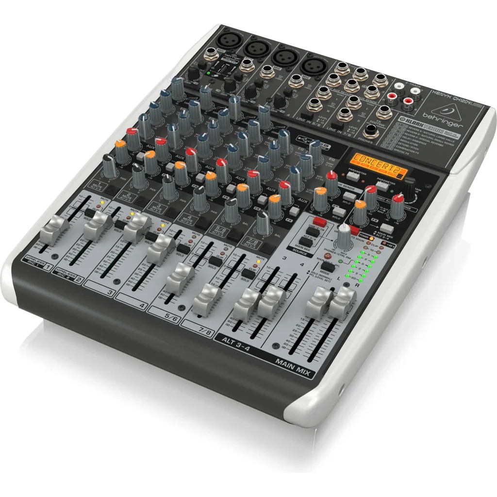 Behringer XENYX QX1204USB 12 Input Analog Mixer, 4 Mic Preamps, Built In Klark Teknik Multi FX, 2x2 USB Audio Interface, Phantom Power, 3 Band British EQ, Wireless Ready | QX1204USB - Image 3