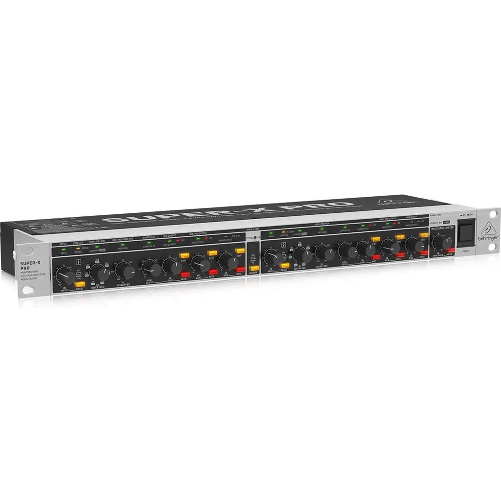Behringer Super X Pro CX3400 V2 Stereo 2 Way/3 Way/Mono 4 Way Crossover w/ Limiters, Time Delay, Horn EQ & Sub Out | CX3400V2 - Image 3