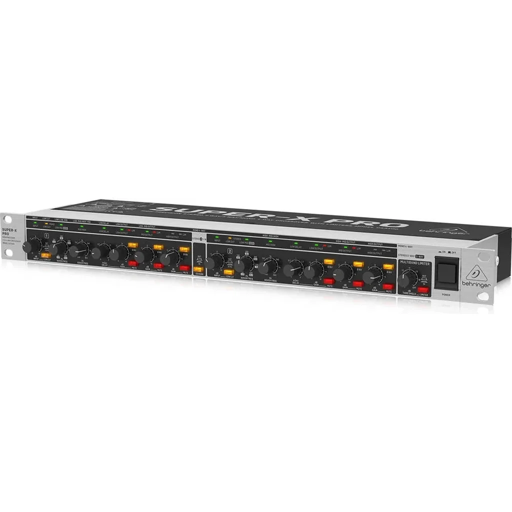 Behringer Super X Pro CX3400 V2 Stereo 2 Way/3 Way/Mono 4 Way Crossover w/ Limiters, Time Delay, Horn EQ & Sub Out | CX3400V2 - Image 4
