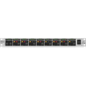 Behringer Powerplay HA8000 V2 8 Channel High Power Headphone Mixing & Distribution Amplifier Dual Stereo Mixes, Direct Inputs, Mono/Stereo Switches | HA8000 V2