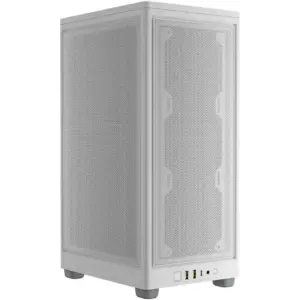 Corsair 2000D AIRFLOW Mini-ITX PC Case, Optimal Airflow Design, Mesh on All Sides, Up to 360mm Radiator & 8 Fans Support, White | CC-9011245-WW