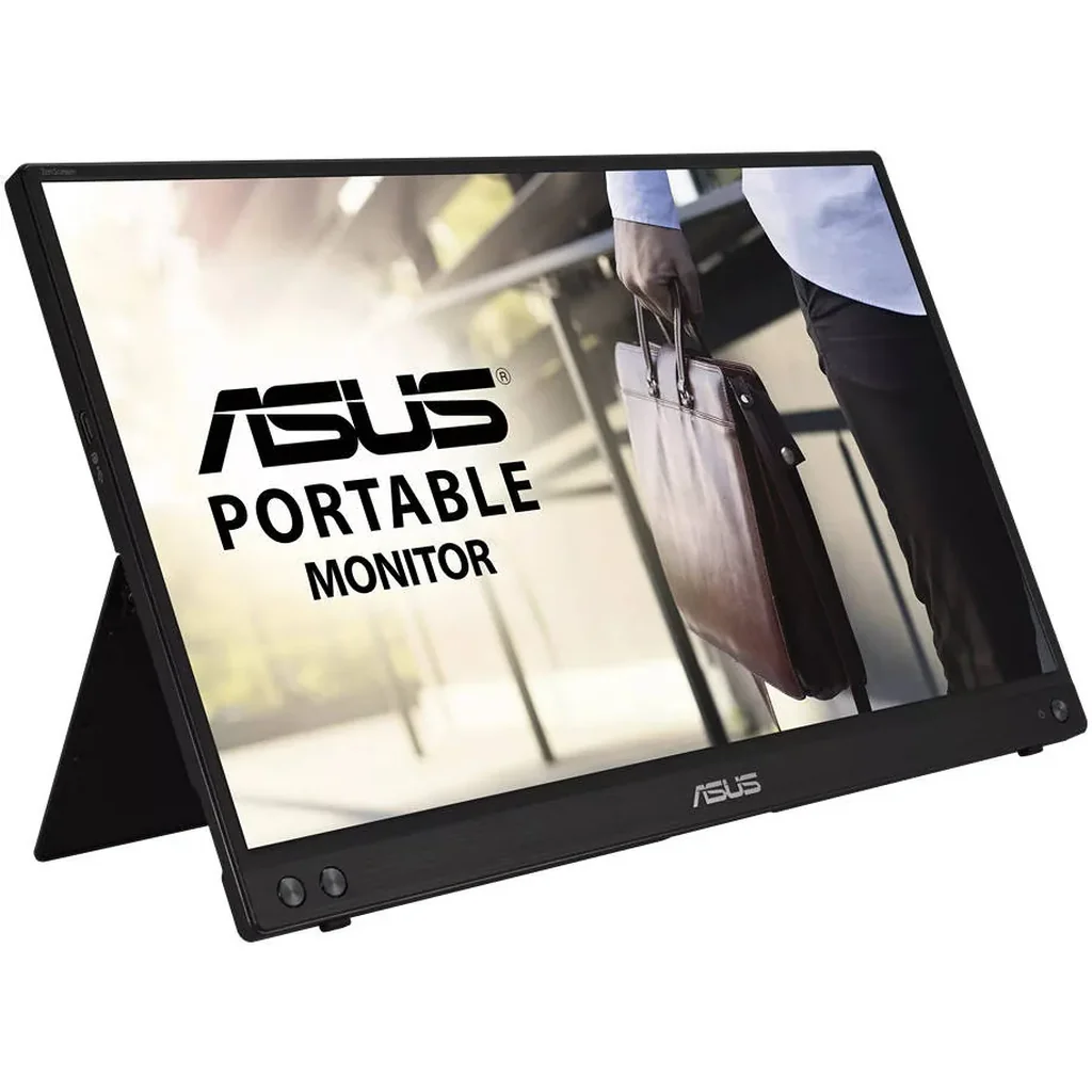 Asus ZenScreen MB16ACV Portable Monitor, 15.6" FHD IPS Display, 60hz Refresh Rate, 5ms (GtG) Response Time, 260K Display Colors, USB-C Port, Black | 90LM0381-B01370