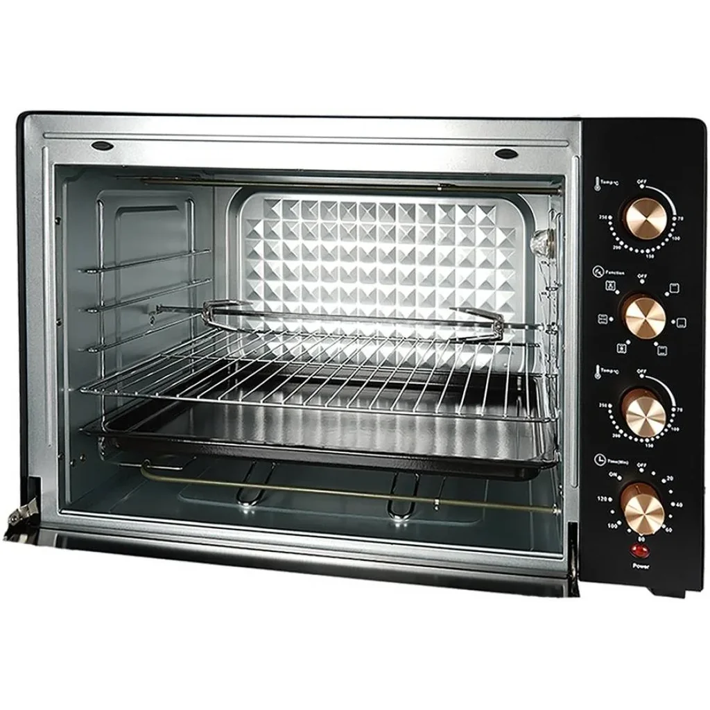 Afra Japan Electric Oven Toaster, 1700W, 45L Capacity, Cooking And Grilling, Adjustable Thermostat, 60 Minute Timer, G-MARK / ESMA / ROHS / And CB Certified, 4 Selection Knobs, Black | AF-4517OTBK - Image 3